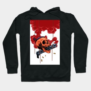 Skull and gun Hoodie